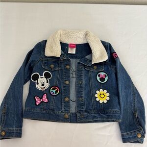 Disney Kids Blue Denim Jacket with Fun Patches